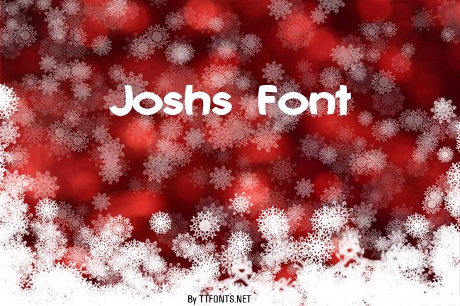 Joshs Font example